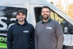 Colin and Dominic Pespisa, Owners Pespisa Company. Home Heating, Cooling, and Plumbing Specialists.