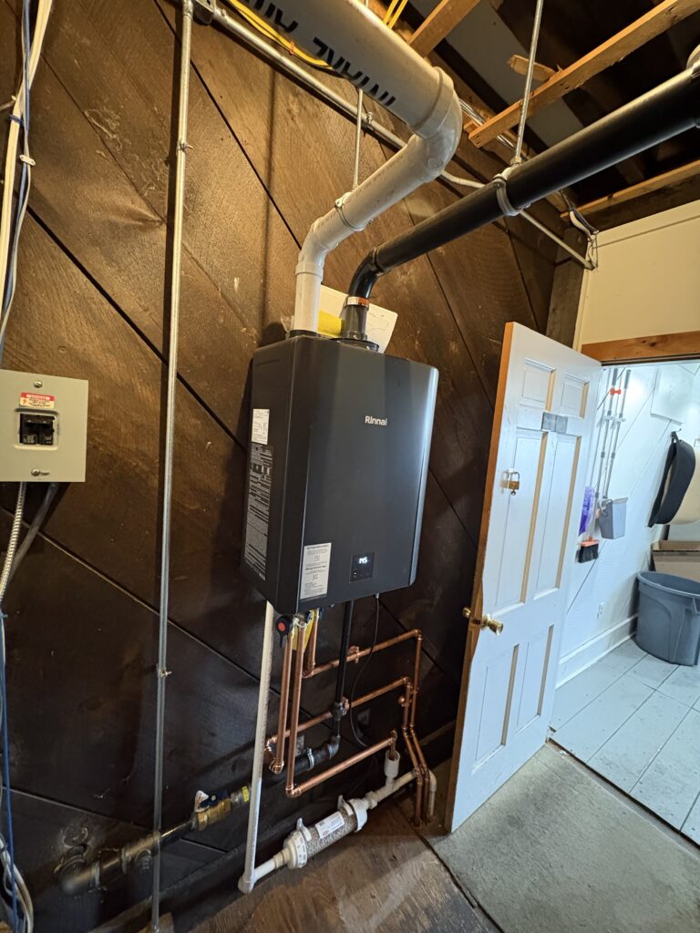 Cafe with commercial tankless water heater