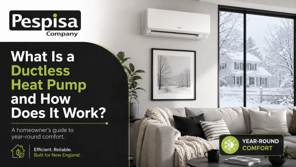 What is a ductless heat pump and how does it work