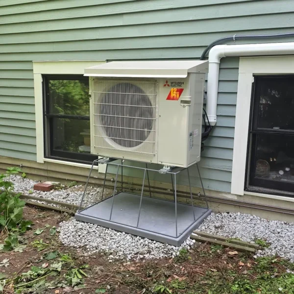 Mitsubishi MXZ-2D20NLHZ outdoor mini-split unit installed outside a Concord home